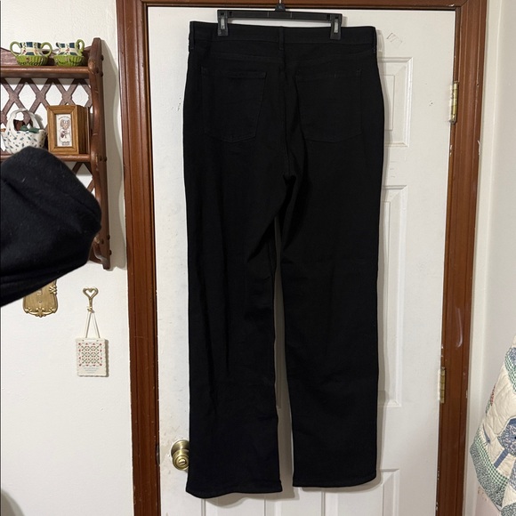 Black Old Navy High Rise Wide-Leg Jeans - Picture 3 of 4